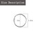 Loose Leaf Binder Office Book Rings 1-Inch(100 Pack), with Metal Nickel Plated for Key,for Index Cards and School,Sliver